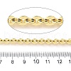 Brass Flat Round Boston Link Chains KK-V007-003G-3