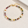 Rondelle Stone & Natural Freshwater Pearl & Glass Beaded Bracelets for Women DH3123-5