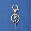 304 Stainless Steel Initial Letter Key Charm Keychains KEYC-YW00004-01-2