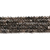 Natural Silver Sheen Obsidian Beads Strands G-E608-A02-A-1