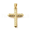 Brass Micro Pave Cubic Zirconia Pendants KK-Q066-39G-1