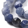 Dyed & Heated Natural Blue Aventurine Beads Strands G-NH0021-A23-01-4