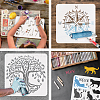 PET Hollow Out Drawing Painting Stencils DIY-WH0391-0205-4