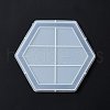 DIY Hexagon Tray Display Decoration Silicone Molds DIY-G067-05C-4