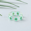 Transparent Resin Finger Rings for Women WG107A9-16-1