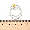 304 Stainless Steel Double Rings RJEW-V014-05GP-3
