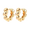Ring Brass Hoop Earrings for Women EJEW-N054-60G-1