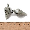 Natural Sesame Jasper Pendants G-Z055-02P-03-3