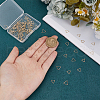   100Pcs 2 Styles Brass Triangle Linking Ring FIND-PH0020-38-3