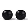Matte Spray Painted Acrylic European Beads X-ACRP-Q017-03A-01-2
