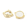 Brass Pave Shell Pendants KK-Z044-02G-2