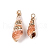 Natural Sea Shell Pendants SSHEL-N038-34-1