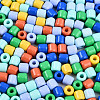 Opaque Colours Glass Seed Beads SEED-N007-14B-3