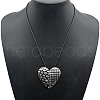 Alloy Pendant Necklace Round Heart Love Flower Fish Pendant Necklace DX5218-10-1