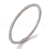 Non-Tarnish Texture Ion Plating(IP) 304 Stainless Steel Bangles for Women BJEW-K252-02P-1
