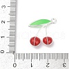 Alloy Enamel Pendants PALLOY-R151-43P-02-3