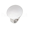 Flat Round Brass Pad Ring Settings MAK-S033-018P-NF-3