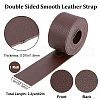 2M Flat Single Face Lychee Pattern Imitation Leather Band LC-WH0010-02B-02-2