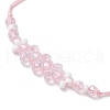 Electroplate Glass Beaded Braided Bead Bracelets BJEW-MZ00183-03-4