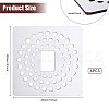 Wooden Bead Design Boards WOOD-WH0034-51-2