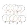 10Pcs 10 Styles Glass Seed Beads Stretch Bracelet Sets BJEW-MZ00095-1