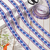 Gorgecraft 10M Ethnic style Embroidery Polyester Ribbons OCOR-GF0002-37-3