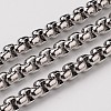 304 Stainless Steel Venetian Chains Box Chains CHS-H001-5mm-05P-1