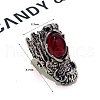 Retro Alloy with Resin Adjustable Cuff Rings FS-WG49C80-01-1