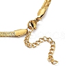 304 Stainless Steel Herringbone Chain Necklaces NJEW-P282-02G-4