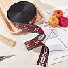 Ethnic Style Polyester Ribbons OCOR-WH0074-32-6
