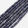 Natural Sapphire Bead Strands G-P271-3mm-13-1