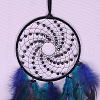 Iron Woven Web/Net with Feather Pendant Decorations PW-WG16514-01-2