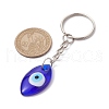 Blue Glass Evil Eye PendantS Keychains KEYC-JKC00730-03-3