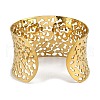 304 Stainless Steel Cuff Bangles for Women BJEW-Z077-01G-3
