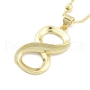 Brass Pendants Necklace NJEW-B101-02G-01-1