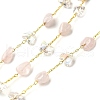 Handmade Nuggest Natural Rose Quartz Beaded Chains CHC-F020-08G-01-1