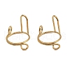 Plating(IP) 304 Stainless Steel Arch Adjustable Ring for Unisex RJEW-H230-03G-1
