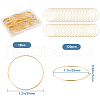 SOFPLATE 120Pcs Brass Linking Rings KK-SP0002-14B-2