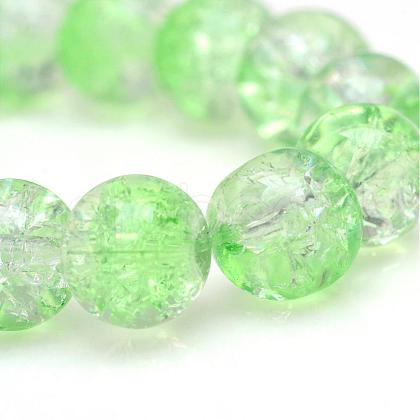 Baking Painted Crackle Glass Bead Strands CCG-S001-10mm-13-1