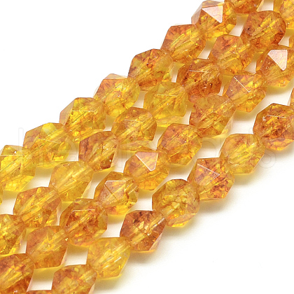 Natural Citrine Beads Strands X-G-S149-09-10mm-1
