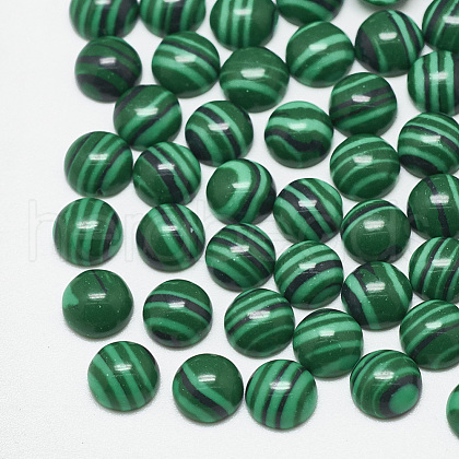 Synthetic Malachite Cabochons TURQ-S290-65B-03-1