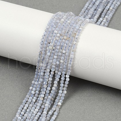 Natural Blue Lace Agate Beads Strands G-Z074-A01-03-1