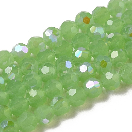 Imitation Jade Glass Beads Strands EGLA-A035-J6mm-L01-1