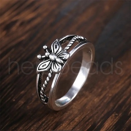 Butterfly Hollow Out Alloy Finger Rings FS-WG9DE85-04-1