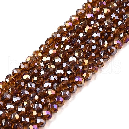 Electroplate Glass Beads Strands X-EGLA-A044-T2mm-B02-1