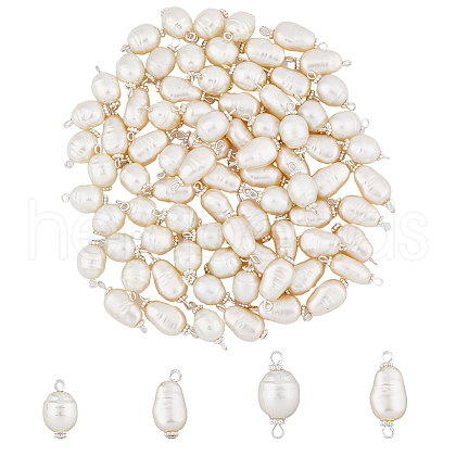 SUPERFINDINGS 80Pcs 4 Styles Acrylic Imitation Pearl Pendants FIND-FH0007-08-1