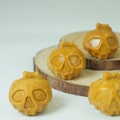 Natural Mookaite Carved Healing Skull Figurines PW-WG91751-05-1
