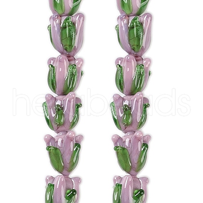 Handmade Lampwork Beads Strands LAMP-P066-01-1