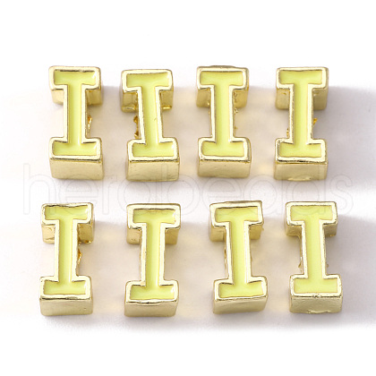 Rack Plating Alloy Enamel Beads X-ENAM-S122-033I-01-NR-1