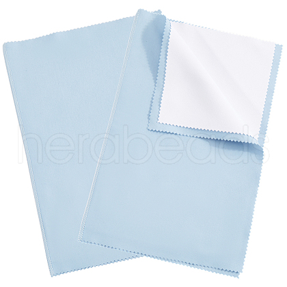Beebeecraft 2Pcs 4 Layers Silver Polishing Cloth TOOL-BBC0001-08B-1